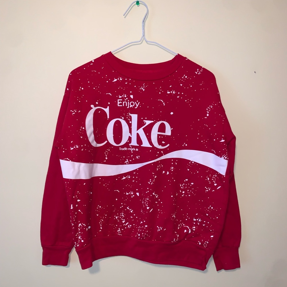 Coke red crew neck